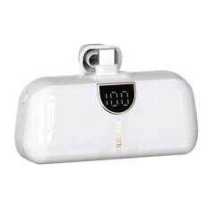 Mini bag-shaped Dudao K20SC power bank USB-C 5000mAh - white цена и информация | Зарядные устройства Power bank | kaup24.ee