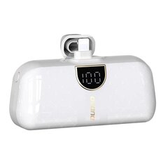 Dudao K20SL mini power bank in the shape of a Lightning bag 5000mAh - white цена и информация | Зарядные устройства Power bank | kaup24.ee