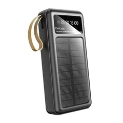 Dudao K18+ solar power bank USB-A | USB-C | Lightning | micro USB 20000 mAh - black цена и информация | Зарядные устройства Power bank | kaup24.ee