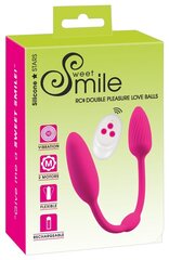 Вагинальные шарики Sweet Smile RC Double Pleasure, розовые цена и информация | Вагинальные шарики | kaup24.ee