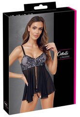 Seksikas pesukomplekt Cottelli Lingerie, S, must hind ja info | Naiste sekspesu | kaup24.ee