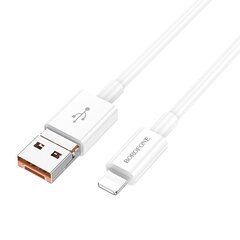 Borofone Cable BX102 Winner - USB + Type C to Lightning - PD 27W 1 metre white цена и информация | Кабели для телефонов | kaup24.ee