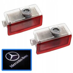 LED-logoprojektorite komplekt ME Premium Mercedes hind ja info | Autotuled | kaup24.ee