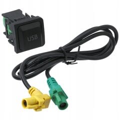 Кабель-Адаптер Jack Port Usb Port Aux Volkswagen Vw Transporter T5 Caddy Golf V Vi Passat B6 B7sharan Tiguan Touran, ME Premium цена и информация | Дополнительные принадлежности | kaup24.ee