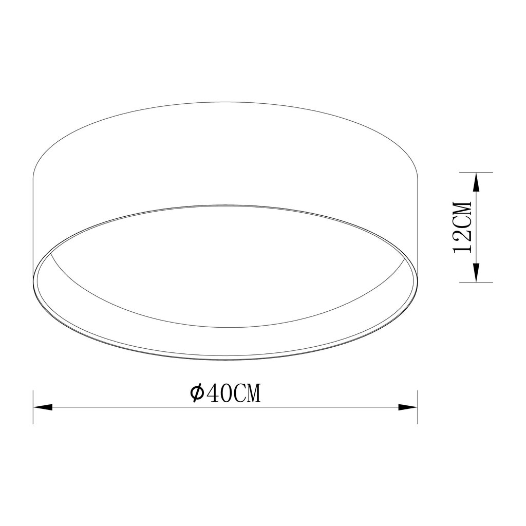 G.Lux LED-laevalgusti GM-778-LED Saturn Aluminium hind ja info | Laelambid | kaup24.ee