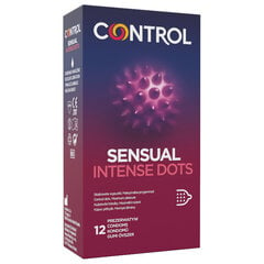 Презервативы Sensual Intense Dots с коническими точками 12шт. цена и информация | Презервативы | kaup24.ee