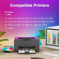 Jetingo 104 tint Epson Ecotank printerile, 4 pudelit hind ja info | Tindiprinteri kassetid | kaup24.ee