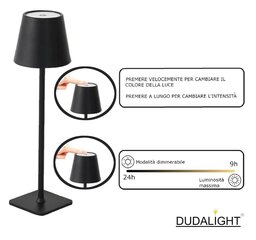 Перезаряжаемая светодиодная настольная лампа DUDALIGHT USB  цена и информация | Настольные лампы | kaup24.ee