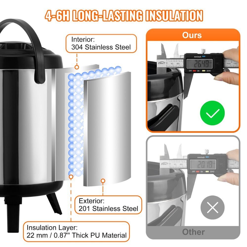 Joogidispenser Vevor, 6L hind ja info | Muu köögitehnika | kaup24.ee