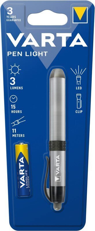 Taskulamp LED Varta Pen Light Sulepea 3 Lm цена и информация | Valgustid ja lambid | kaup24.ee