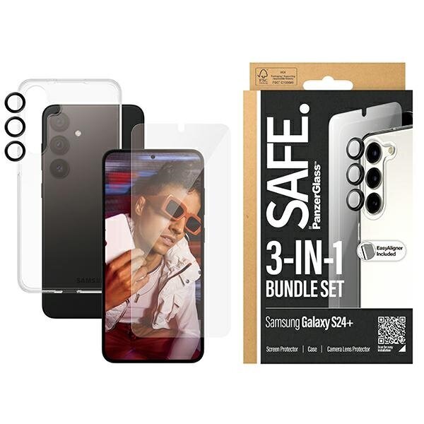 PanzerGlass Safe 3in1 Hardcase + Screen Protector + Camera Lens цена и информация | Ekraani kaitsekiled | kaup24.ee