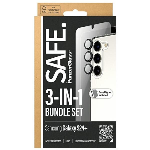 PanzerGlass Safe 3in1 Hardcase + Screen Protector + Camera Lens цена и информация | Ekraani kaitsekiled | kaup24.ee