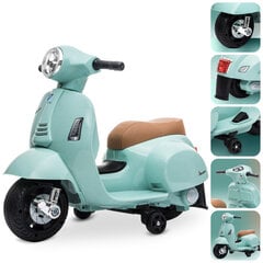 Электрический детский мотоцикл Vespa 35W, мята Sun Baby цена и информация | Электромобили для детей | kaup24.ee