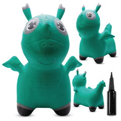 Hüppeloom Jumpy Dino koos pumbaga, roheline Sun Baby hind ja info | Imikute mänguasjad | kaup24.ee