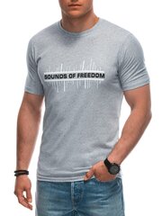 мужская футболка s1966 - серая 125589-7 цена и информация | Мужские футболки | kaup24.ee