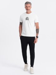 Vabaaja püksid meestele Ombre Clothing om-pabs-0173, must hind ja info | Meeste püksid | kaup24.ee