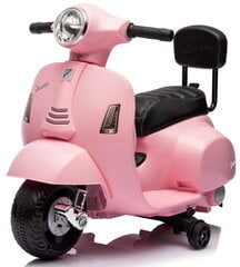 Одноместный электрический детский мотоцикл Vespa, розовый цена и информация | Электромобили для детей | kaup24.ee