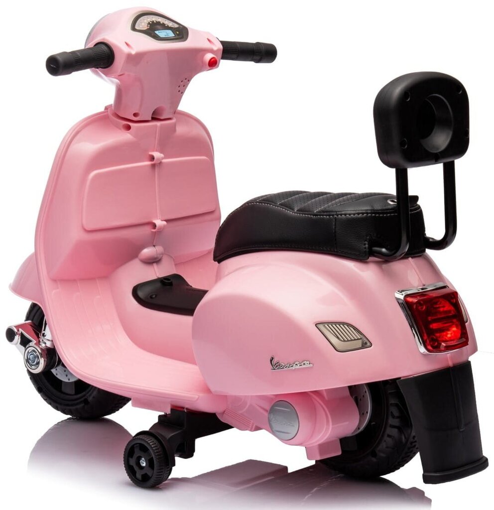 Elektriline mootorratas lastele Vespa 35W seljatoega, roosa Sun Baby hind ja info | Laste elektriautod | kaup24.ee