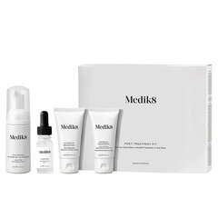 Kosmeetikakomplekt Medik8 Post-Treatment Kit: puhastav vaht, 40 ml + seerum, 10 ml + kaitsev kreem SPF 50, 15 ml + kreem, 15 ml hind ja info | Näokreemid | kaup24.ee