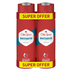 Dušigeeli komplekt Old Spice White water Duo meestele, 2x400 ml hind ja info | Dušigeelid, õlid | kaup24.ee