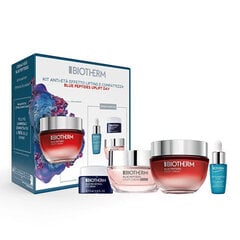 Косметический набор Biotherm Blue Peptides: дневной крем, 50 мл + ночной крем, 15 мл + эликсир для лица, 7 мл + крем для век, 5 мл цена и информация | Кремы для лица | kaup24.ee