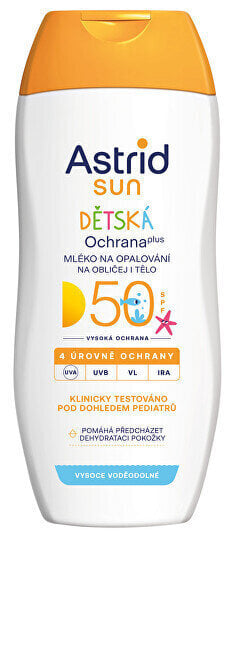 Päikesekaitse losjoon Astrid Sun kehale ja näole lastele SPF50, 200 ml цена и информация | Päikesekreemid | kaup24.ee