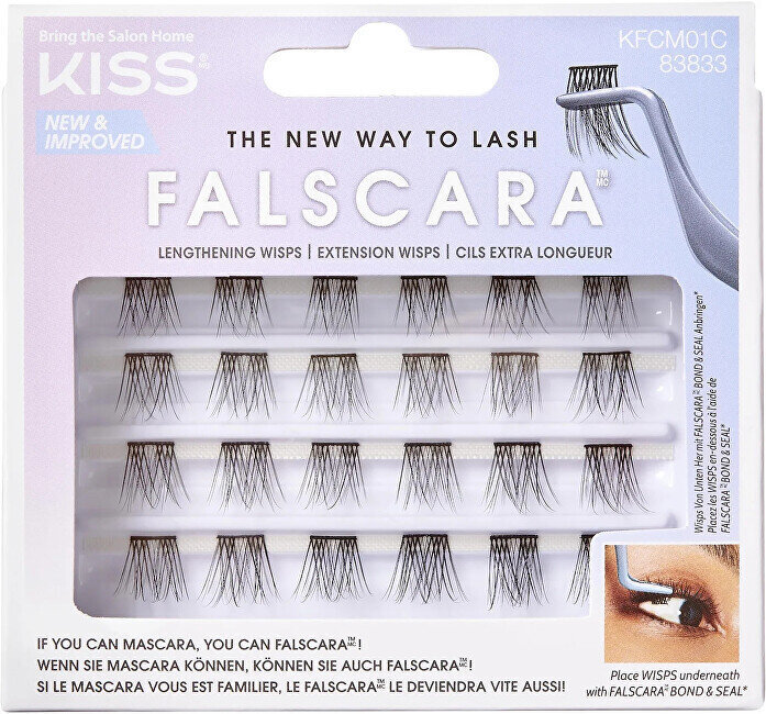 Kunstripsmed Kiss Lashes Falscara Shorty Wisps Multipack, 24 tk. hind ja info | Kunstripsmed, ripsmekoolutajad | kaup24.ee