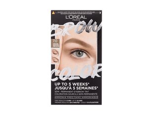 Краска для бровей L'Oréal Paris Brow Color Semi-permanent, 7.0 Темный блондин Смотреть инструкцию на упаковке. цена и информация | Тушь, средства для роста ресниц, тени для век, карандаши для глаз | kaup24.ee