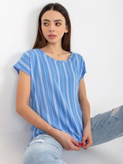 синяя женская вискозная блуза в полоску sublevel цена и информация | Женские блузки, рубашки | kaup24.ee