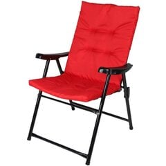Стул Saska Garden, красный/черный цена и информация | Садовые стулья, кресла, пуфы | kaup24.ee