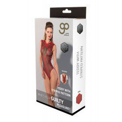 Gp printed datex striped teddy red, l цена и информация | Сексуальное женское белье | kaup24.ee