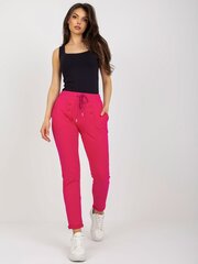 Naiste fuksia värvi dressipüksid dressipüksid hind ja info | Naiste püksid | kaup24.ee