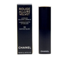 Матовая помада для губ Chanel Rouge Allure Velvet, 55 Sophistiquee, 3,5 г цена и информация | Помады, бальзамы, блеск для губ | kaup24.ee