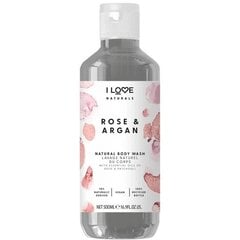 Niisutav dušigeel Rose & Argan, 500 ml hind ja info | Dušigeelid, õlid | kaup24.ee