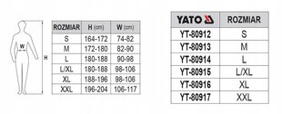 Tööpüksid Yato Work Bib, must hind ja info | Tööriided | kaup24.ee