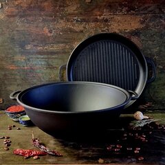 Wok-pann kaanega, 12l цена и информация | Cковородки | kaup24.ee