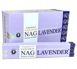 Ароматические палочки Vijayshree Golden Nag Lavender, 15 г цена и информация | Ароматы для дома | kaup24.ee