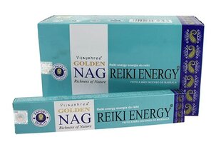 Viirukipulgad Vijayshree Golden Nag Reiki Energy, 15 g hind ja info | Kodulõhnastajad | kaup24.ee