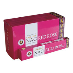 Viirukipulgad Vijayshree Golden Nag Red Rose, 15 g hind ja info | Kodulõhnastajad | kaup24.ee