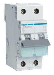 MCN220E 2P C20 Автоматический выключатель Hager с перегрузкой по току цена и информация | Выключатели, розетки | kaup24.ee