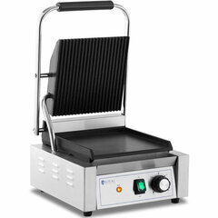 Elektriline kontaktgrill sile ja soonega plaat 23 x 22 cm 1800 W 10180301 цена и информация | Грили | kaup24.ee