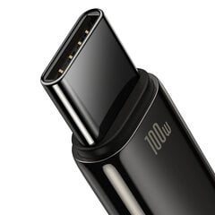 Volframkuldne kaabel USB-USB-C 480Mb-s 100W 1m must 10185461 цена и информация | Кабели и провода | kaup24.ee