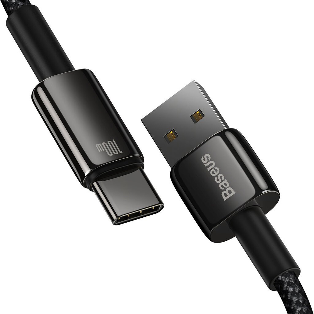 Volframkuldne kaabel USB-USB-C 480Mb-s 100W 1m must 10185461 hind ja info | Kaablid ja juhtmed | kaup24.ee