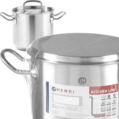 Kitchen Line kõrge pott kaanega 20 l läbim. 320 x 270 h – Hendi 837603 10025481 hind ja info | Potid ja kiirkeedupotid | kaup24.ee