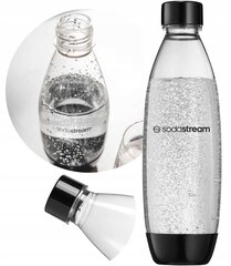 Fuse 1l pudel Soda Stream Saturator Black'ile hind ja info | Mulliveemasinad | kaup24.ee