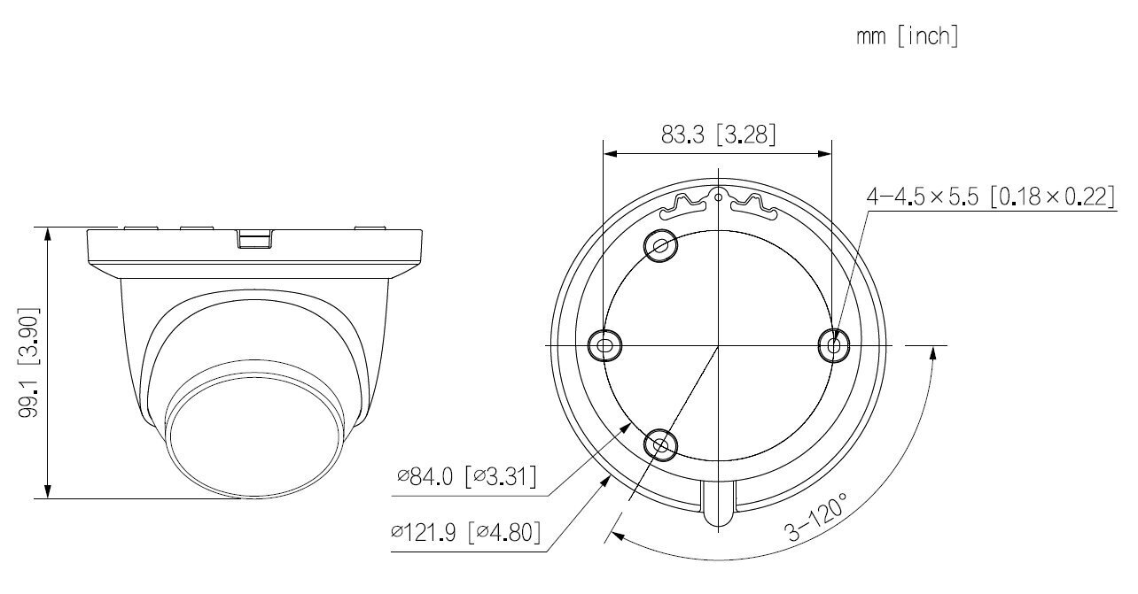 IP-kaamera ipc-hdw2449tm-s-il-0280b hind ja info | Valvekaamerad | kaup24.ee