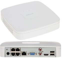 IP-videosalvesti NVR4104-P-EI 4 CHANNELS, 4 PoE WizSense, Dahua hind ja info | Valvekaamerad | kaup24.ee