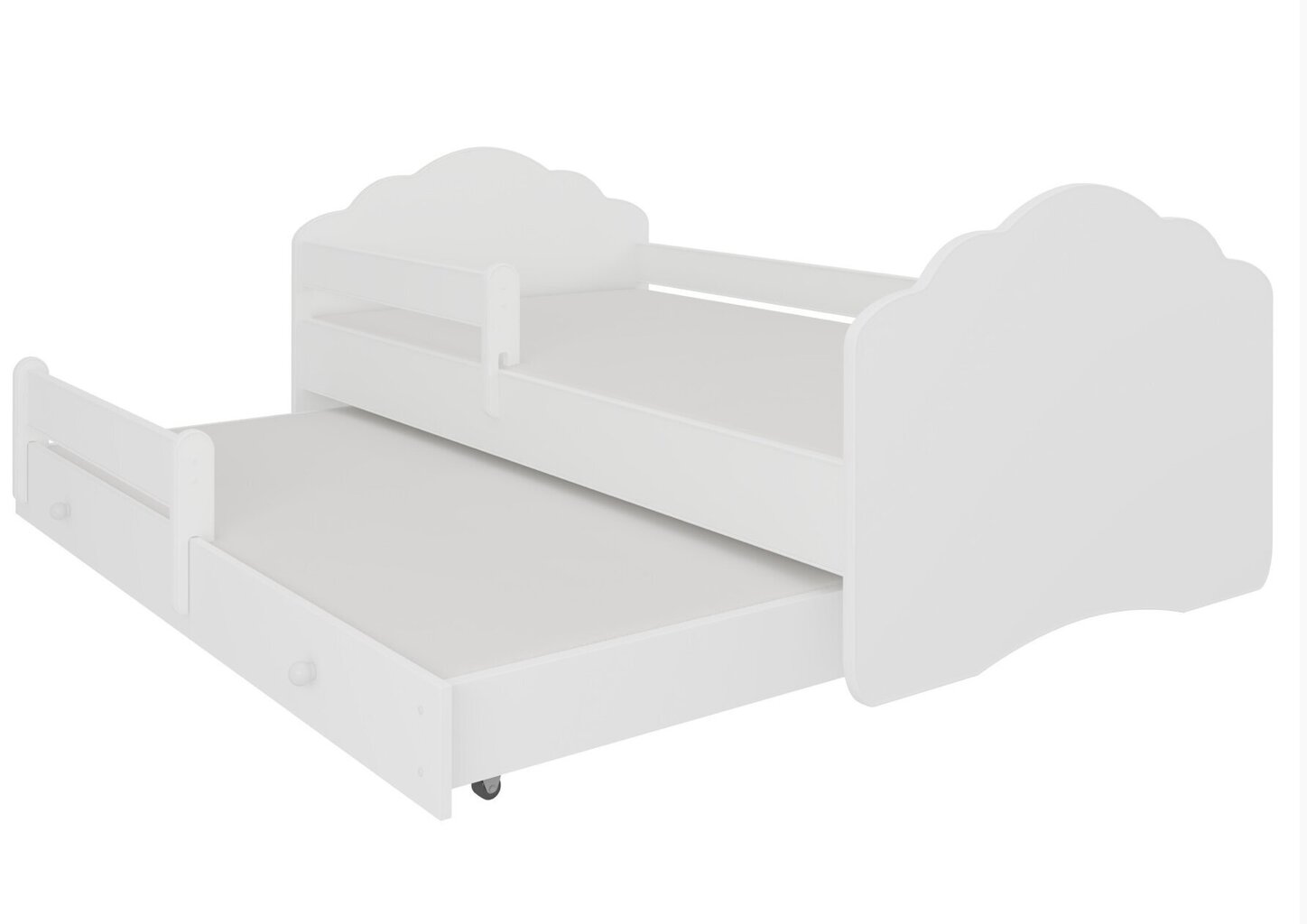 Lova ADRK Furniture Casimo II, 160x80 cm, valge цена и информация | Lastevoodid | kaup24.ee