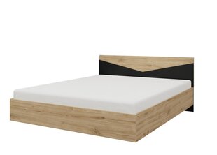 Кровать ADRK Furniture Atson, 140x200 см, коричневая/черная цена и информация | Кровати | kaup24.ee