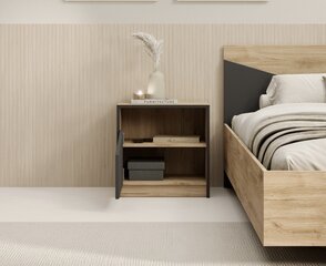 Öökapp ADRK Furniture Atson, pruun/must hind ja info | Öökapid | kaup24.ee